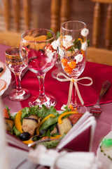 Table wine glasses for wine
