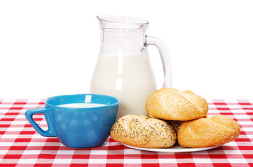 Healthy breakfast on table