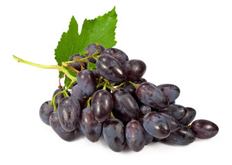 bunch of blue grapes