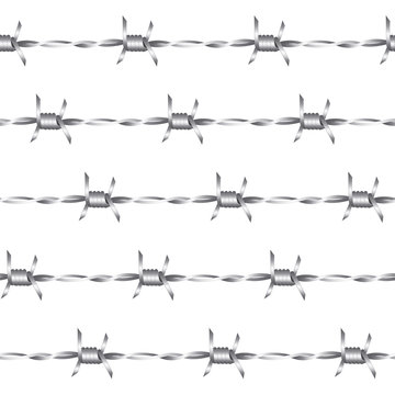 vector barbed wire seamless background
