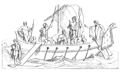 Obraz premium Antique Greece : Ship