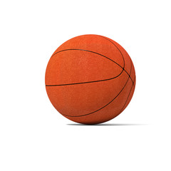 Baskettball isoliert 3D mit Schatten
