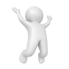 human jumping - from my 3d human collection