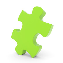 3d green puzzle