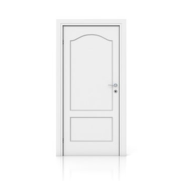 3D white door - closed version