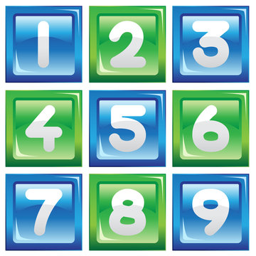 Numbers icon set