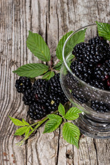 Heap of Blackberries in a bowl