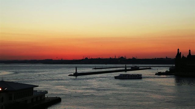 kadikoy and haydarpasha dock at istanbul turkey