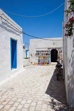 Typical tunisian pottery shop - Tunisia