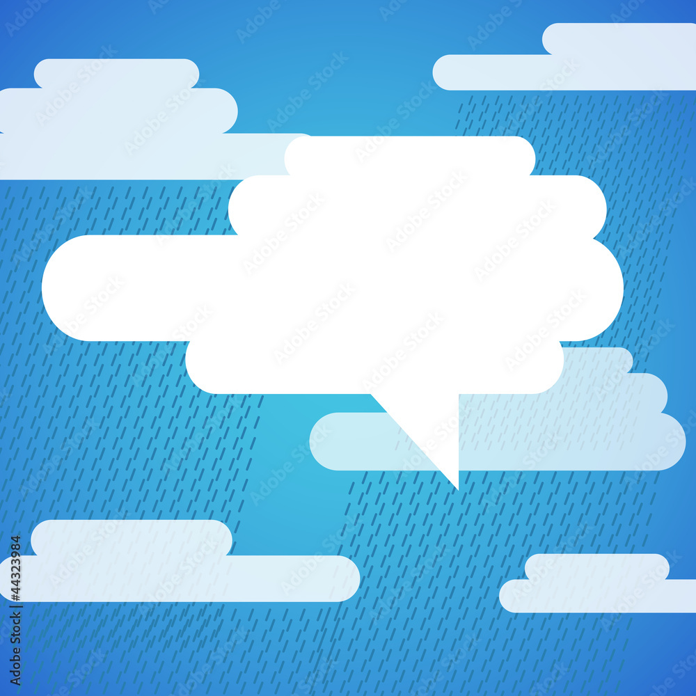 Poster abstract clouds background of polygonal tile