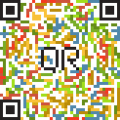 Abstract background of color qr-code