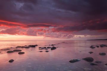 Last light of a summers day, moody colors