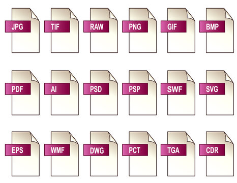 Digital Graphics File Format Icons