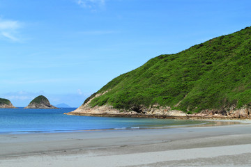 Fototapeta premium Sai Wan beach in Hong Kong