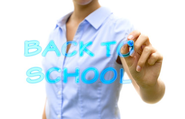 Back to school futuristic concept