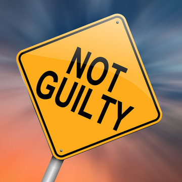 Not guilty concept.