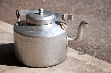 Old style pot on the ground