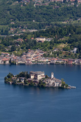 Naklejka na ściany i meble Lake Orta - Włochy