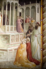 Florence -  Santa Croce: Frescoes in the Baroncelli Chapel