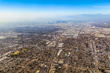 Naklejka premium aerial of Los Angeles