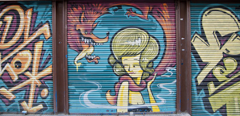 Graffiti, Barcelona, Spanien