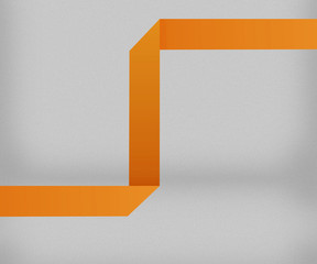 Orange Origami Background