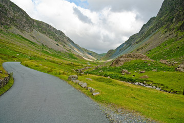 Fototapeta na wymiar Honniston Pass, Lake District