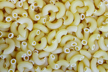Italian pasta close up. Food background texture.