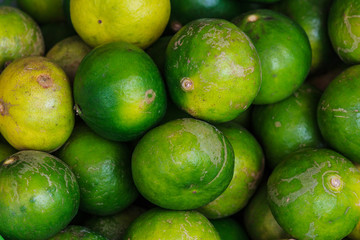 The group of limes that sell in market