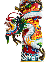 Chinese style dragon statue