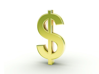 Obraz premium gold dollar symbol