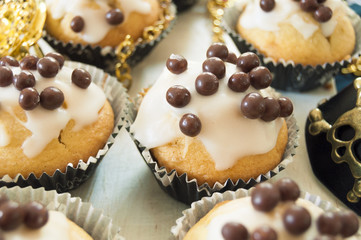Muffins für eine Piraten-Geburtstagsparty