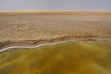 Schwefelbecken in der Namib
