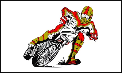 Poster de jardin Moto Moto-Cross