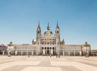Naklejka premium Cathedral Almudena Madrid Spain