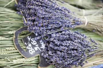 Garden poster Lavender bouquet de lavande et blé