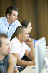 Fototapeta premium Adults at night school