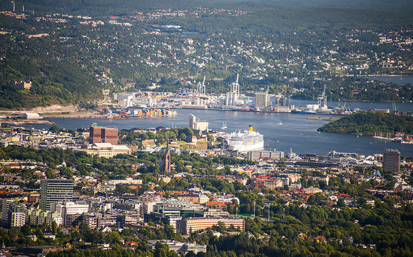 Bird view of Oslo