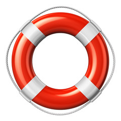Red lifesaver belt