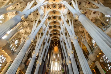 Crédence de cuisine en verre imprimé Barcelona columns and ceiling