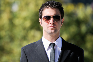 Businessman with sunglasses