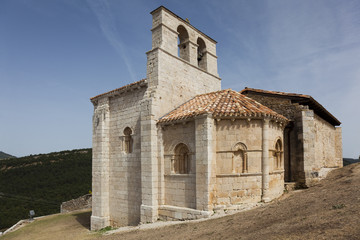 Fototapeta na wymiar Ermitage, San Pantaleon de Losa, The Merindades, Burgos, Castill
