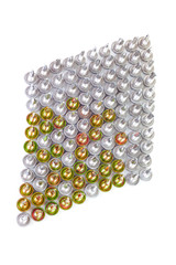 Rhombus from many screws with a drill tip