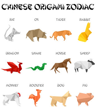 chinese origami zodiac signs