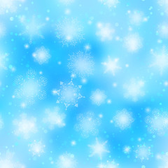 Snowflakes, seamless