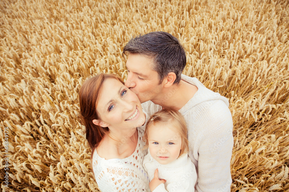 Wall mural herbst familie