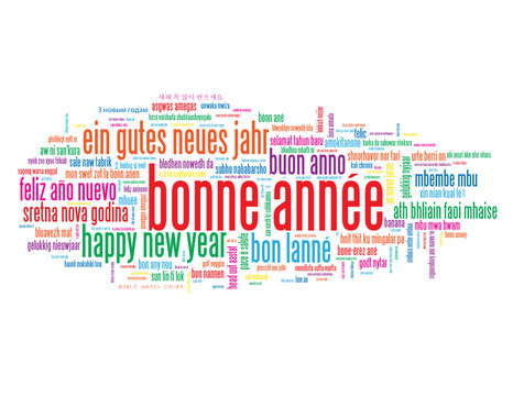 Nuage de Tags BONNE ANNEE (nouvel an année meilleurs vœux fête)