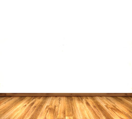 Leerer Raum mit Laminatboden