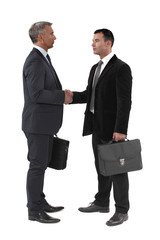 Businessmen shaking hands