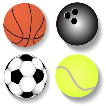 kit atheletic ball basketball football tennis